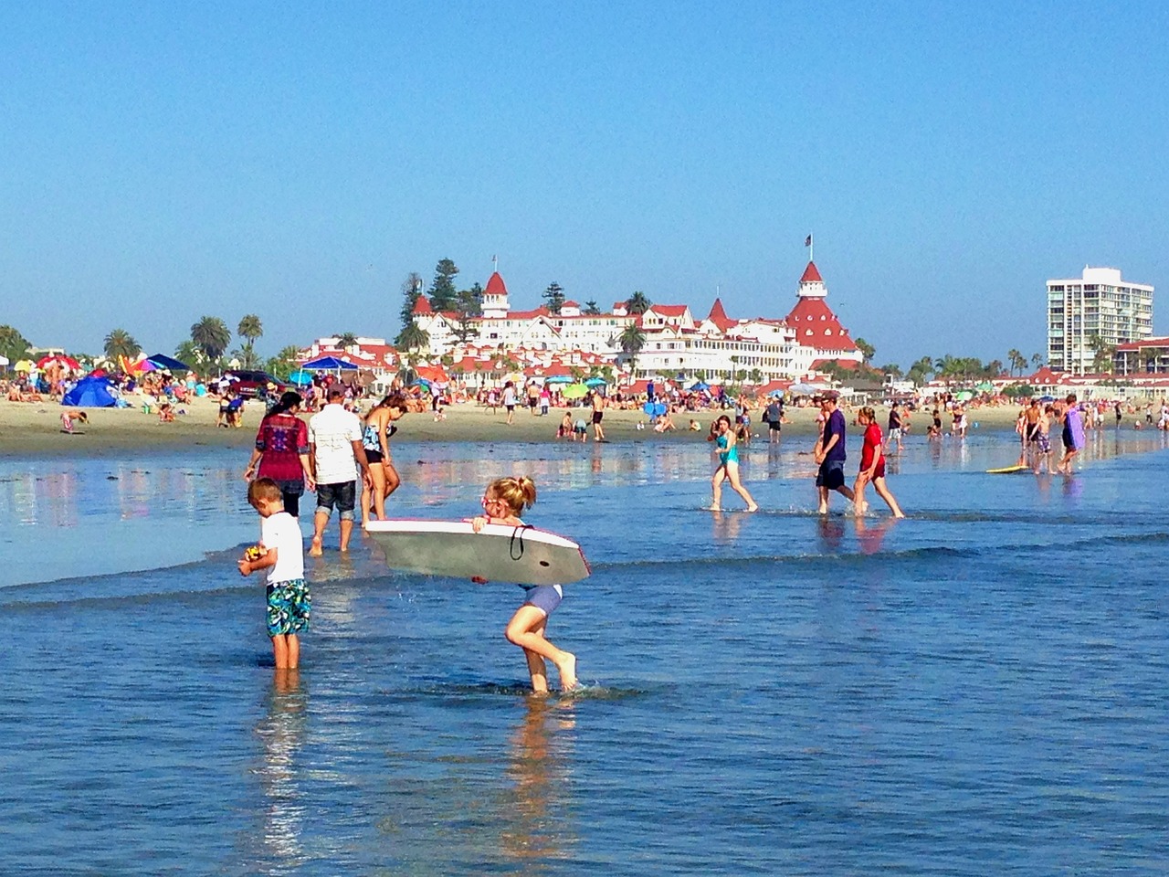 Coronado Beach is famous for its mica-infused sand that sparkles under the California sun.
