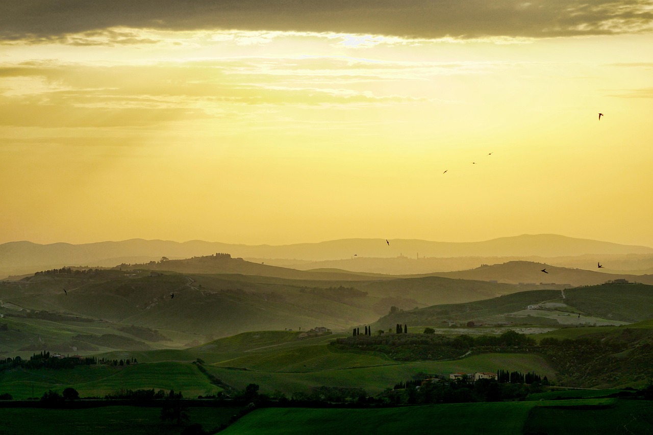 The Argiano wine estate in Montalcino provided the backdrop for the film's most elegant dinner scenes.