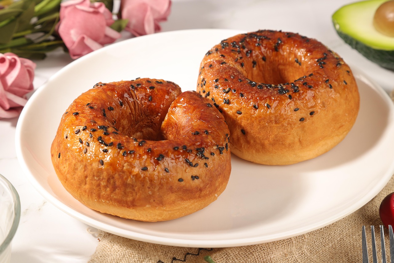 The famous wood-fired bagels of Montreal, a staple of the city's diverse food landscape.