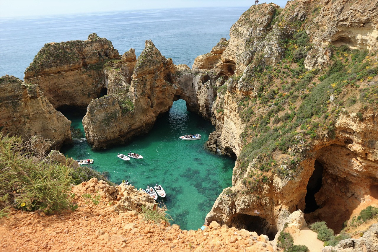 The Benagil Sea Cave, one of the most iconic natural wonders in the Algarve.