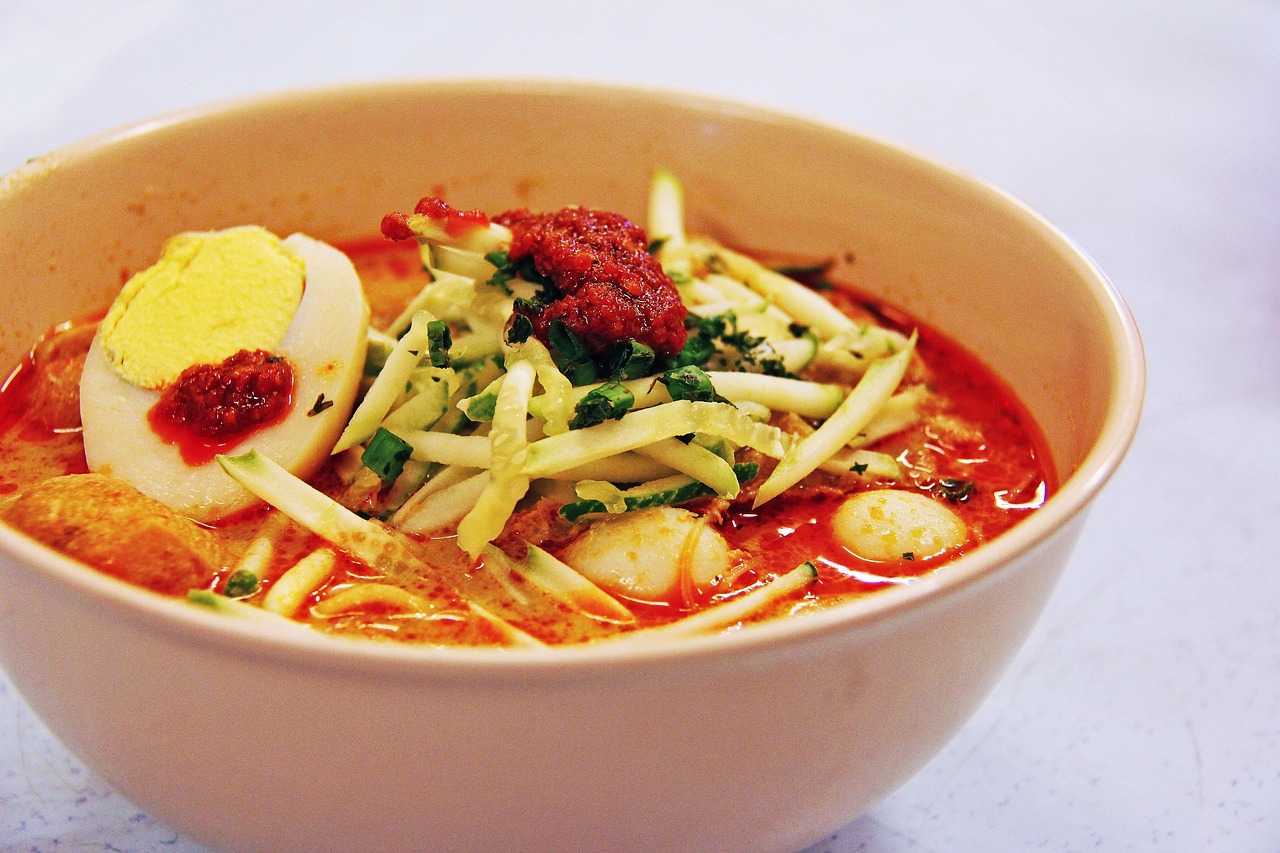 Dive into the bold, spicy flavors of Mandy Yin's signature Malaysian laksa.