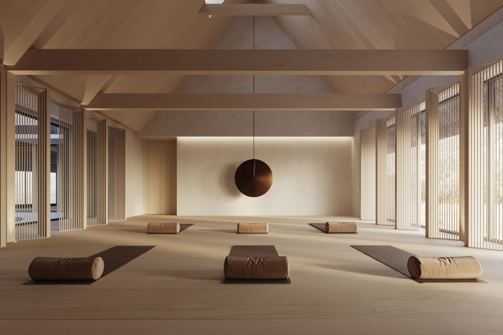 Modern luxury interior design featuring minimalist aesthetics and soft lighting.