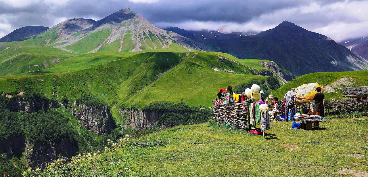The Caucasus Mountains offer a rugged and ancient beauty dividing Europe and Asia.